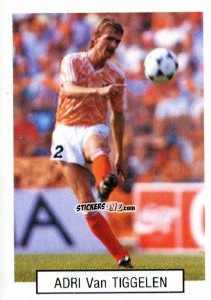 Sticker Adrie Van Tiggelen - Italia 1990. Goal Master n. 375 - Euroflash