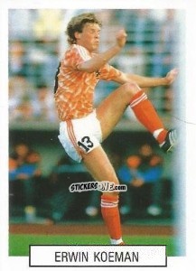 Figurina Erwin Koeman - Italia 1990. Goal Master n. 377 - Euroflash