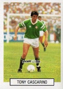 Figurina Tony Cascarino - Italia 1990. Goal Master n. 398 - Euroflash