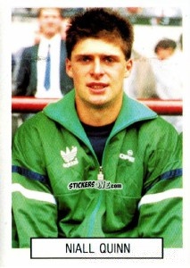 Figurina Niall Quinn - Italia 1990. Goal Master n. 401 - Euroflash