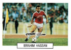 Figurina Ibrahim Hassan - Italia 1990. Goal Master n. 405 - Euroflash