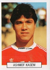 Figurina Ashmof Kasem - Italia 1990. Goal Master n. 406 - Euroflash