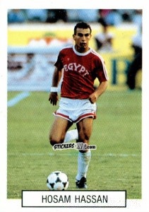 Figurina Hossam Hassan - Italia 1990. Goal Master n. 409 - Euroflash