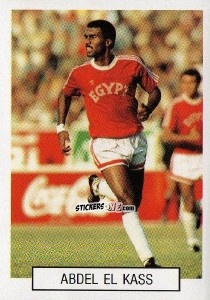 Figurina Abdel El Kass - Italia 1990. Goal Master n. 410 - Euroflash