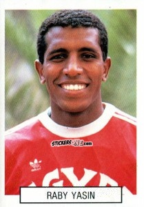 Figurina Raby Yasin - Italia 1990. Goal Master n. 411 - Euroflash