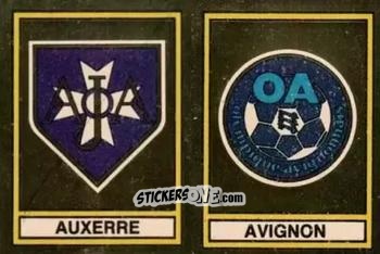 Figurina Ecusson A.J. Auxerre / Olympique Avignon - Football France 1978-1979 n. 322 - Panini