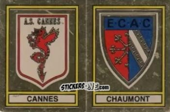 Figurina Ecusson A.S. Cannes / E.A.C. Chaumont - Football France 1978-1979 n. 324 - Panini