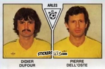 Figurina Didier Dufour / Pierre Dell'Oste - Football France 1978-1979 n. 340 - Panini