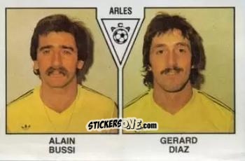 Figurina Alain Bussi / Gerard Diaz - Football France 1978-1979 n. 341 - Panini