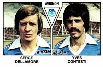 Cromo Serge Dellamore / Yves Contesti - Football France 1978-1979 n. 353 - Panini