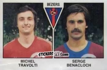 Figurina Michel Travolti / Serge Bernacloch - Football France 1978-1979 n. 360 - Panini