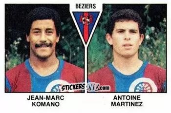 Figurina Jean-Marc Komano / Antoine Martinez - Football France 1978-1979 n. 362 - Panini