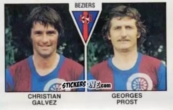 Figurina Christian Galvez / Georges Prost - Football France 1978-1979 n. 365 - Panini