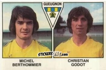 Figurina Michel Berthommier / Christian Godot - Football France 1978-1979 n. 391 - Panini