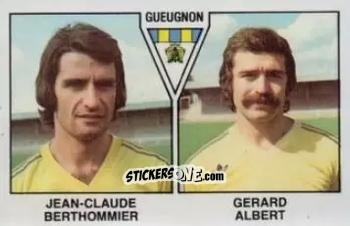 Figurina Jean-Claude Berthommier / Gerard Albert - Football France 1978-1979 n. 393 - Panini