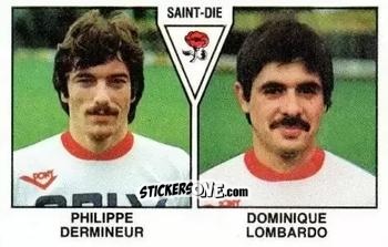 Cromo Philippe Dermineur / Dominique Lombardo - Football France 1978-1979 n. 415 - Panini
