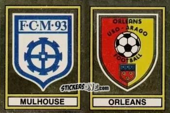 Figurina Ecusson F.C. Mulhouse / U.S. Orleans-Arago - Football France 1978-1979 n. 444 - Panini
