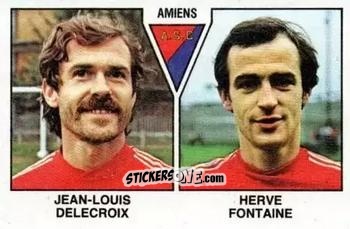 Sticker Jean-Louis Delecroix / Herve Fontaine - Football France 1978-1979 n. 450 - Panini