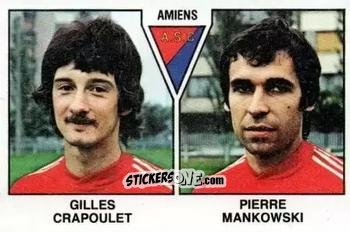 Sticker Gilles Crapoulet / Pierre Mankowski - Football France 1978-1979 n. 451 - Panini