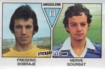 Sticker Frederic Dobraje / Herve Goursat - Football France 1978-1979 n. 453 - Panini