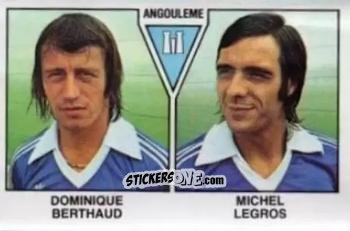 Sticker Dominique Berthaud / Michel Legros - Football France 1978-1979 n. 454 - Panini