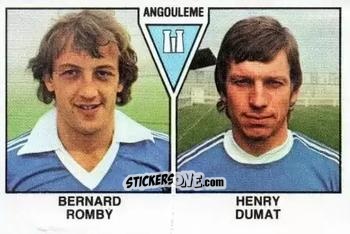 Sticker Bernard Romby / Henry Dumat - Football France 1978-1979 n. 455 - Panini