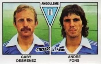 Sticker Gaby Desmenez / Andre Fons - Football France 1978-1979 n. 458 - Panini