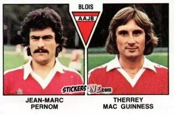 Figurina Jean-Marc Pernom / Thierrey MacGuinness - Football France 1978-1979 n. 461 - Panini