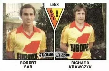 Figurina Robert Sab / Richard Krawczyk - Football France 1978-1979 n. 497 - Panini