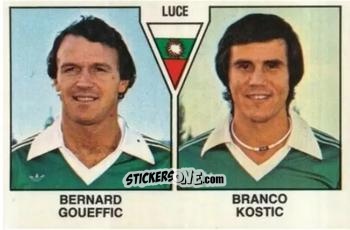 Sticker Barnard Goueffic / Branco Kostic - Football France 1978-1979 n. 508 - Panini