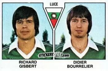 Sticker Richard Gisbert / Didier Bourrelier - Football France 1978-1979 n. 510 - Panini