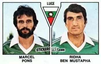 Sticker Marcel Pons / Ridha Ben Mustapha - Football France 1978-1979 n. 512 - Panini