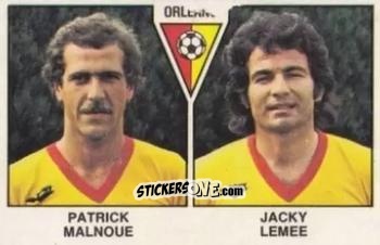 Cromo Patrick Malnoué / Jacky Lemee - Football France 1978-1979 n. 526 - Panini