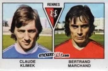 Figurina Claude Klimek / Bertrand Marchand - Football France 1978-1979 n. 537 - Panini
