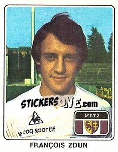 Figurina Francois Zdun - Football France 1977-1978 n. 118 - Panini
