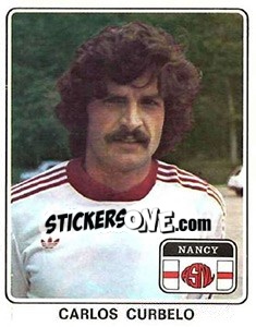 Cromo Carlos Curbelo - Football France 1977-1978 n. 150 - Panini