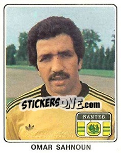 Figurina Omar Sahnoun - Football France 1977-1978 n. 174 - Panini
