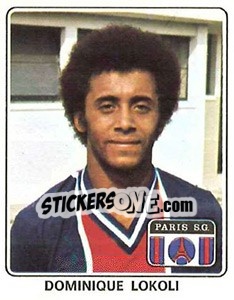 Figurina Dominique Lokoli - Football France 1977-1978 n. 276 - Panini
