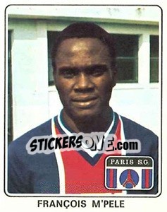 Figurina Francois M'Pele - Football France 1977-1978 n. 284 - Panini