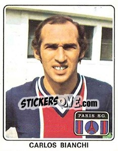 Cromo Carlos Bianchi - Football France 1977-1978 n. 285 - Panini