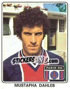 Cromo Mustapha Dahleb - Football France 1977-1978 n. 286 - Panini