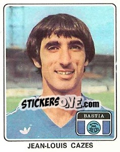 Figurina Jean-Louis Cazes - Football France 1977-1978 n. 5 - Panini
