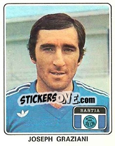 Figurina Joseph Graziani - Football France 1977-1978 n. 14 - Panini