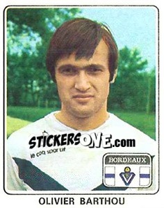 Cromo Olivier Barthou - Football France 1977-1978 n. 33 - Panini