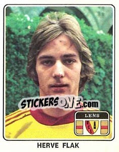 Cromo Herve Flak - Football France 1977-1978 n. 61 - Panini