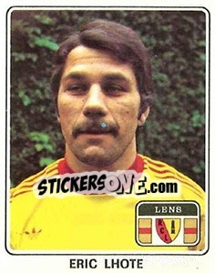 Cromo Eric Lhote - Football France 1977-1978 n. 62 - Panini