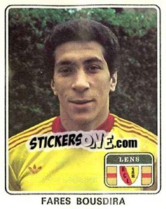 Figurina Fares Bousdira - Football France 1977-1978 n. 66 - Panini