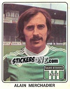 Figurina Alain Merchadier - Football France 1977-1978 n. 331 - Panini