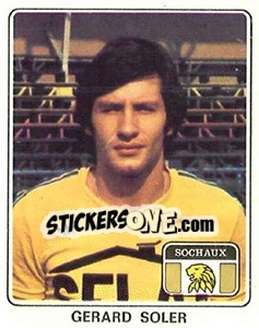 Sticker Gerard Soler - Football France 1977-1978 n. 357 - Panini