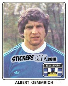 Figurina Albert Gemmrich - Football France 1977-1978 n. 376 - Panini